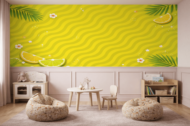 Luminous Citrus Wave