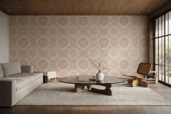 Radiant Medallion Tapestry