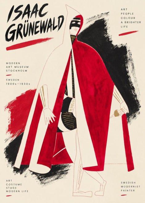Isaac Grünewald Costume Design I No3 - Poster