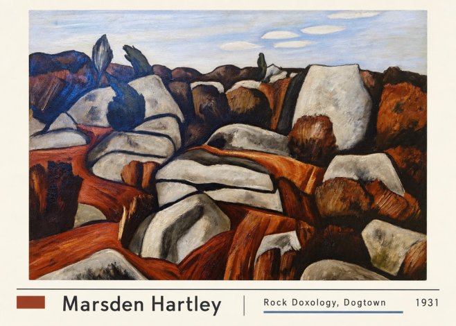 Marsden Hartley Rock Doxology, Dogtown No2 - Poster