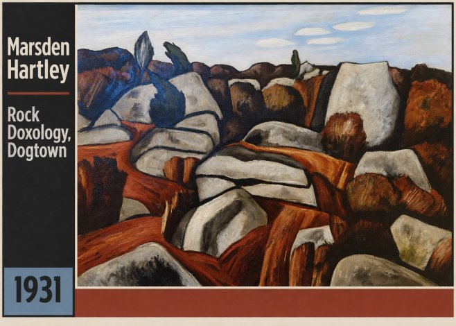 Marsden Hartley Rock Doxology, Dogtown No3 - Poster