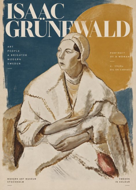 Isaac Grünewald Woman in a White Wrap No5 - Poster