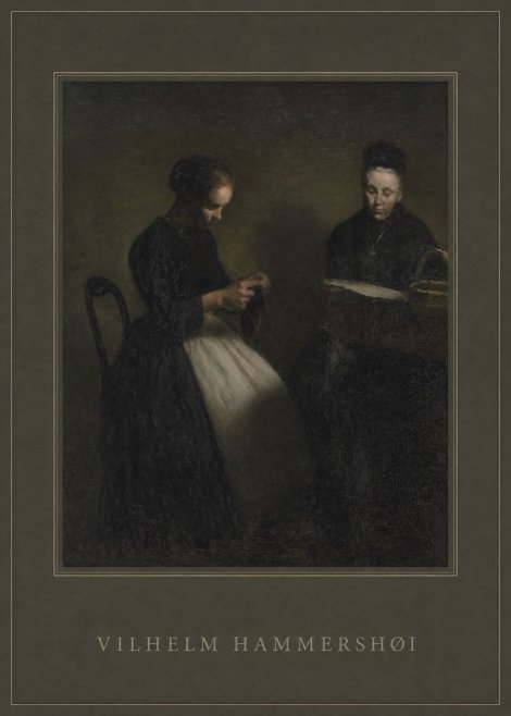 Vilhelm Hammershøi Two Women Knitting No4 - Poster