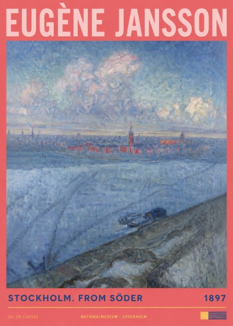 Eugène Jansson Stockholm. from Söder No2 - Poster