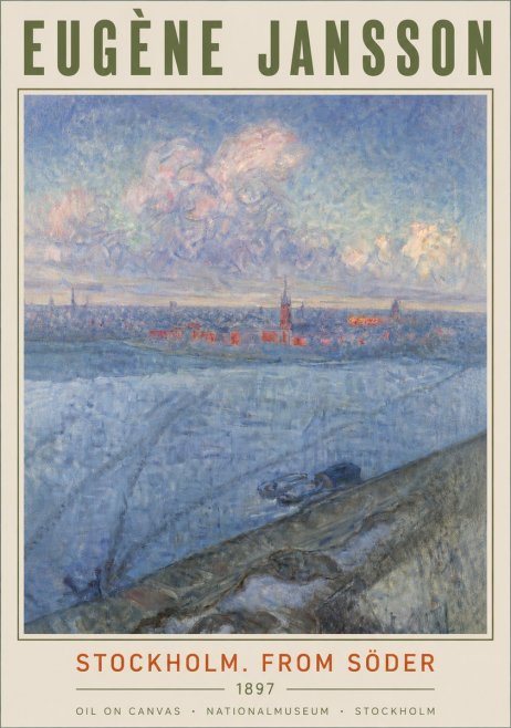 Eugène Jansson Stockholm. from Söder No4 - Poster