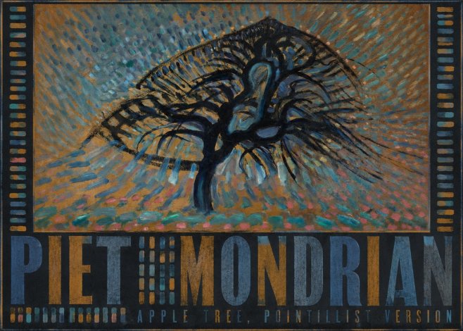 Piet Mondrian Apple Tree, Pointillist Version No5 - Poster