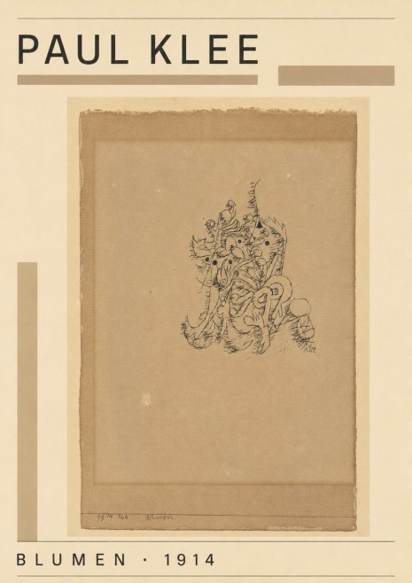 Paul Klee Blumen I No4 - Poster