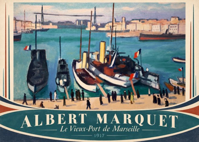 Albert Marquet Le Vieux-port De Marseille No4 - Poster