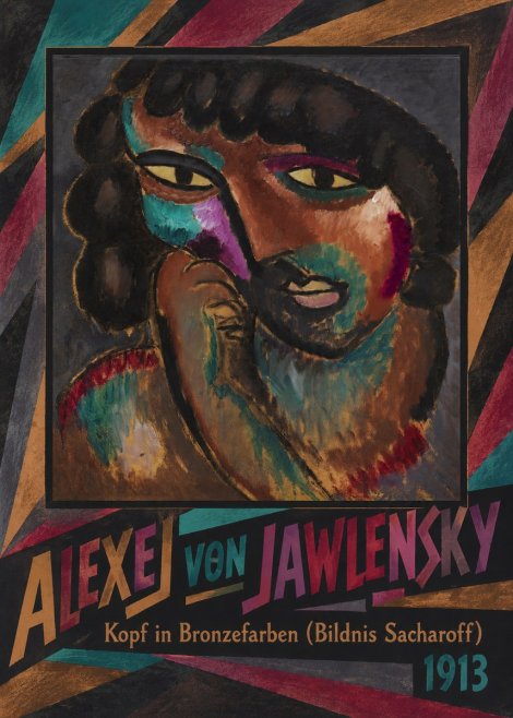 Alexej von Jawlensky Kopf in Bronzefarben (Bildnis Sacharoff) No5 - Poster