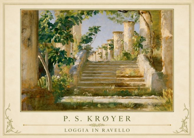 P.S. Krøyer Loggia in Ravello No1 - Poster