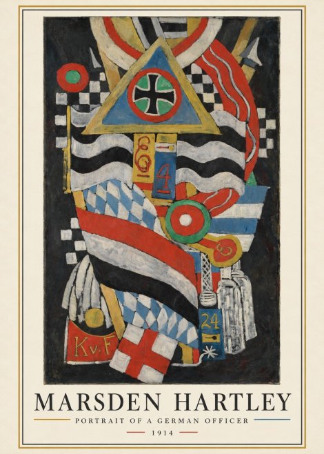 Marsden Hartley Portrait of a German Officer I No3 - Poster