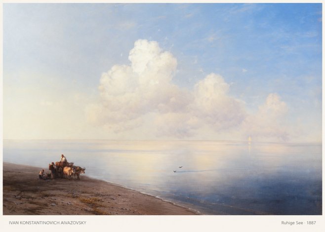 Ivan Konstantinovich Aivazovsky Ruhige See No5 - Poster