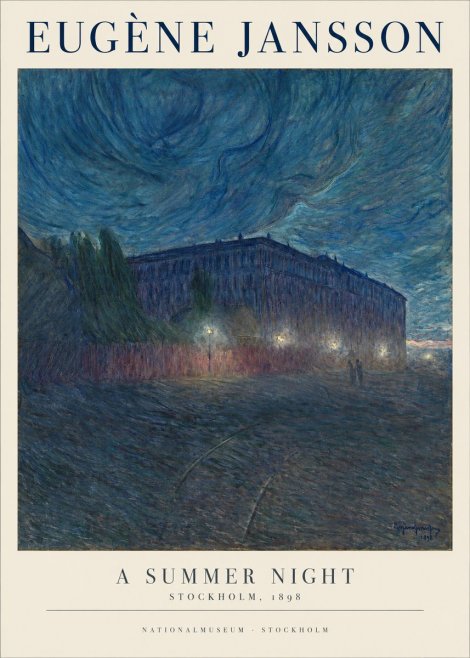 Eugène Jansson Night Effect No2 - Poster