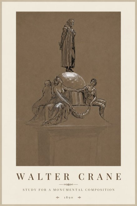 Walter Crane Study for a Monumental Composition No3 - Poster