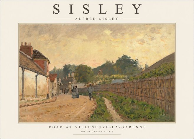 Sisley Road at Villeneuve-la-garenne No1 - Poster