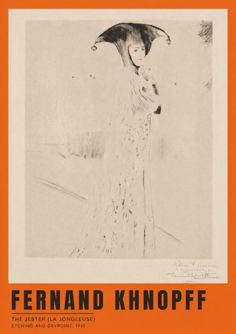 Fernand Khnopff The Jester (La Jongleuse) No2 - Poster
