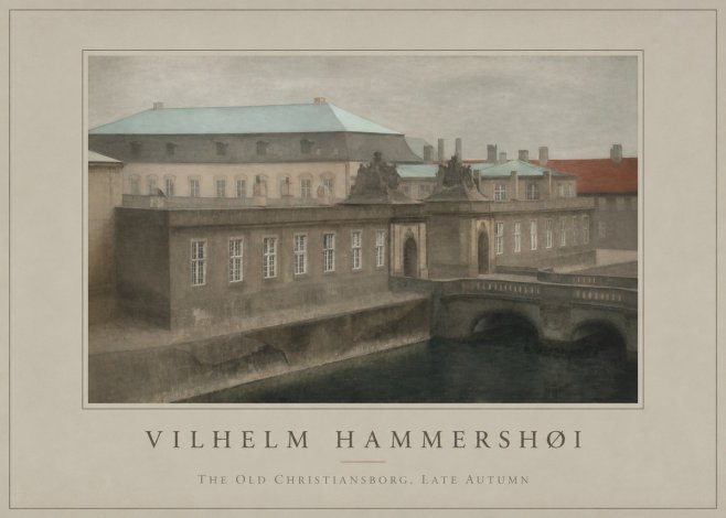 Vilhelm Hammershøi The Old Christiansborg, Late Autumn No1 - Poster