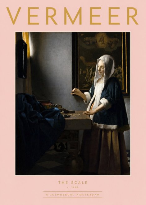 Vermeer The Scale No2 - Poster