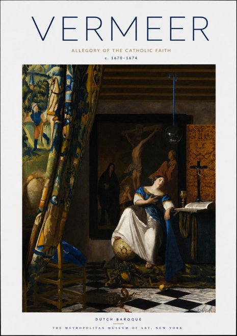 Vermeer Allegory of the Catholic Faith No3 - Poster