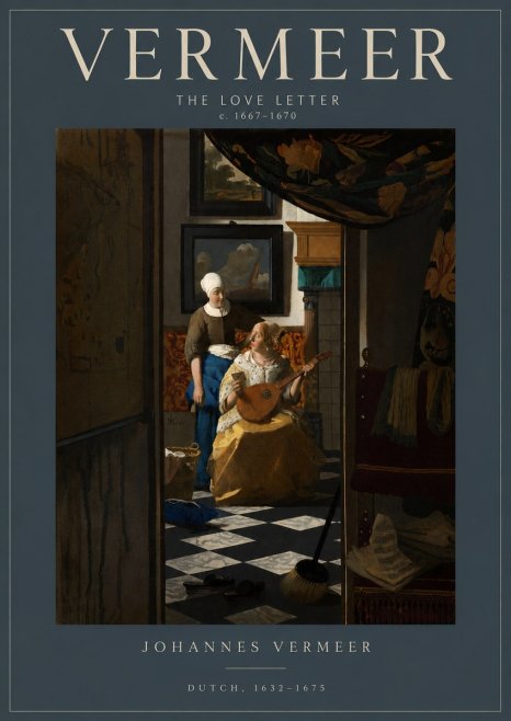 Vermeer The Love Letter No6 - Poster