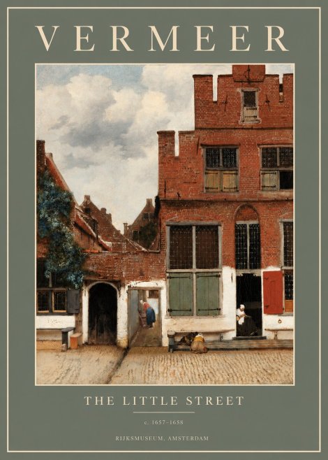 Vermeer The Little Street No2 - Poster