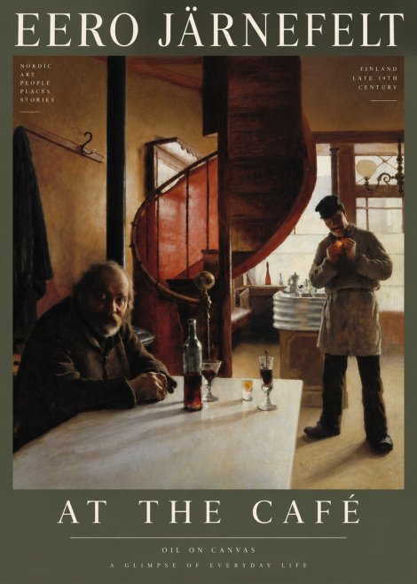 Eero Järnefelt Interior with Two Men No6 - Poster