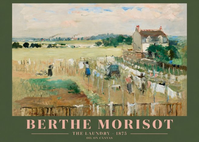 Berthe Morisot The Laundry - 1875 No2 - Poster