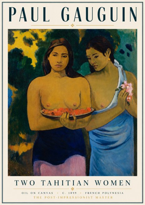 Paul Gauguin Two Tahitian Women I No6 - Poster