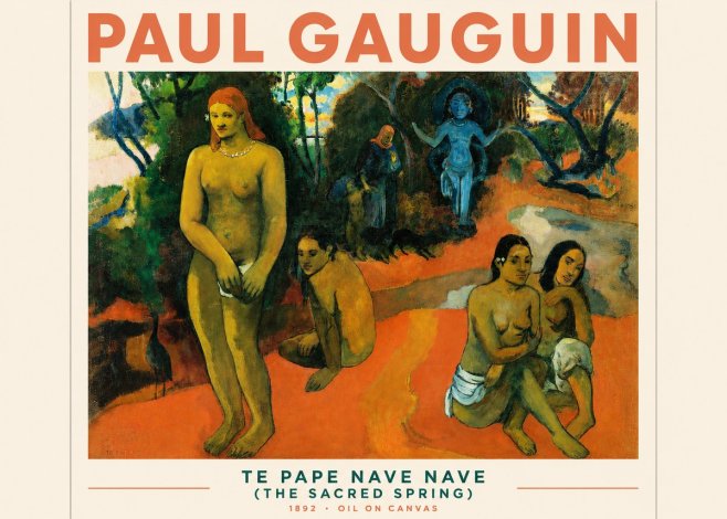 Paul Gauguin Te Pape Nave Nave (the Sacred Spring) No3 - Poster