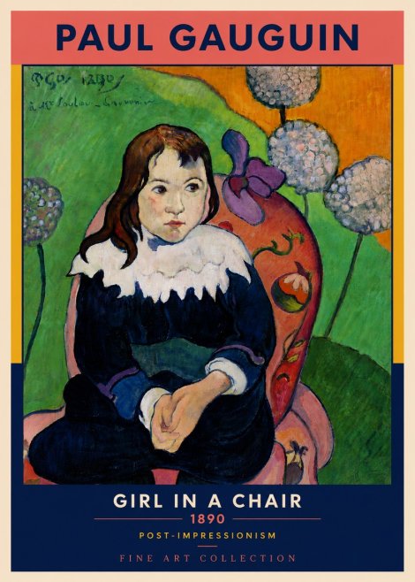 Paul Gauguin Girl in a Chair No6 - Poster