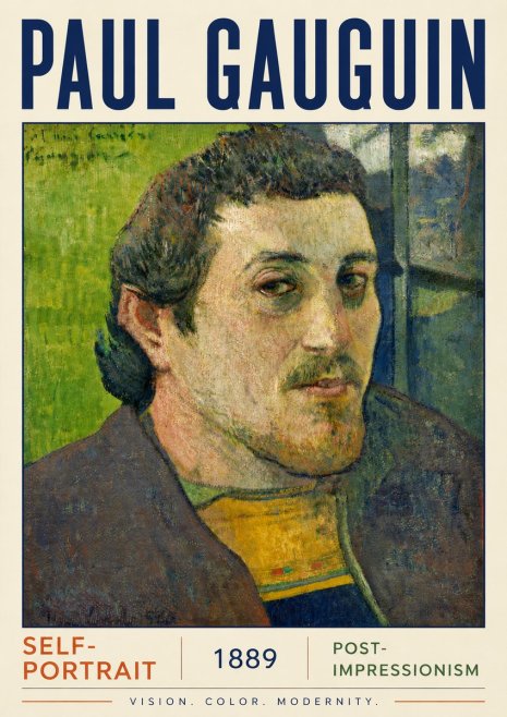 Paul Gauguin Self-portrait (1889) No4 - Poster