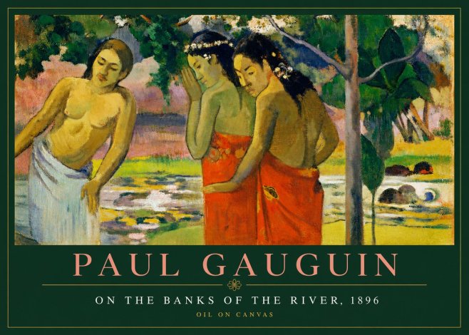 Paul Gauguin On the Banks of the River, 1896 No3 - Poster