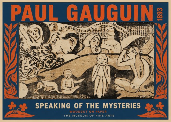 Paul Gauguin Speaking of the Mysteries No2 - Poster