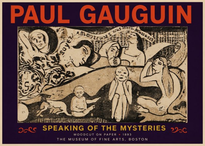 Paul Gauguin Speaking of the Mysteries No6 - Poster