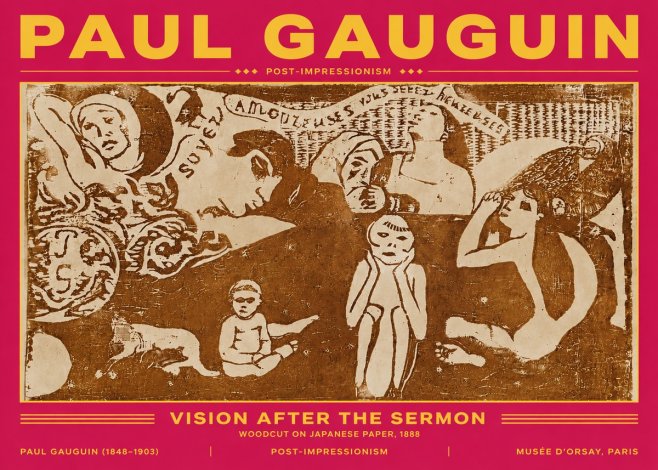 Paul Gauguin Amoureuses (Lovers) No5 - Poster