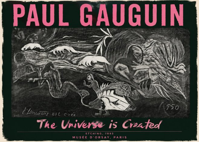 Paul Gauguin The Universe Is Created I No3 - Poster