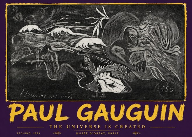 Paul Gauguin The Universe Is Created I No5 - Poster