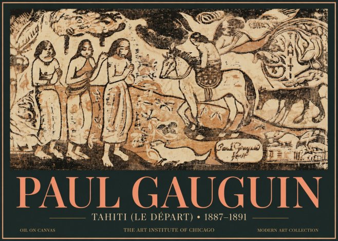 Paul Gauguin Tahitian Scene (Ia Orana Maria) No4 - Poster