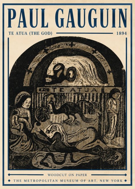 Paul Gauguin Te Atua (the God) No5 - Poster