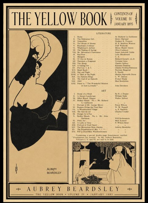 Aubrey Beardsley The Yellow Book II No1 - Poster