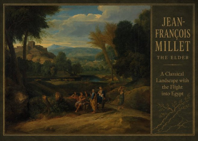 Jean-François Millet A Classical Landscape with the Flight into Egypt No2 - Poster