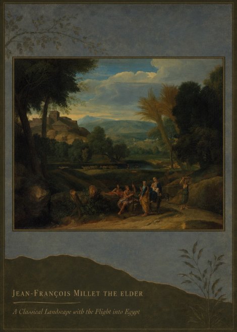 Jean-François Millet A Classical Landscape with the Flight into Egypt No3 - Poster