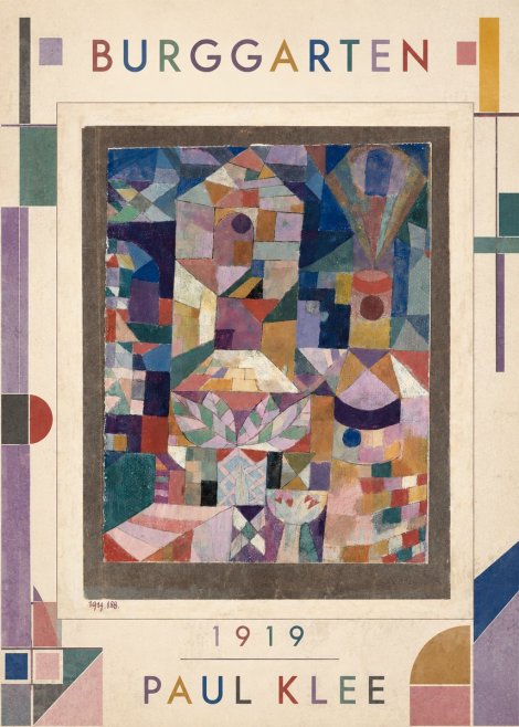 Paul Klee Burggarten No1 - Poster