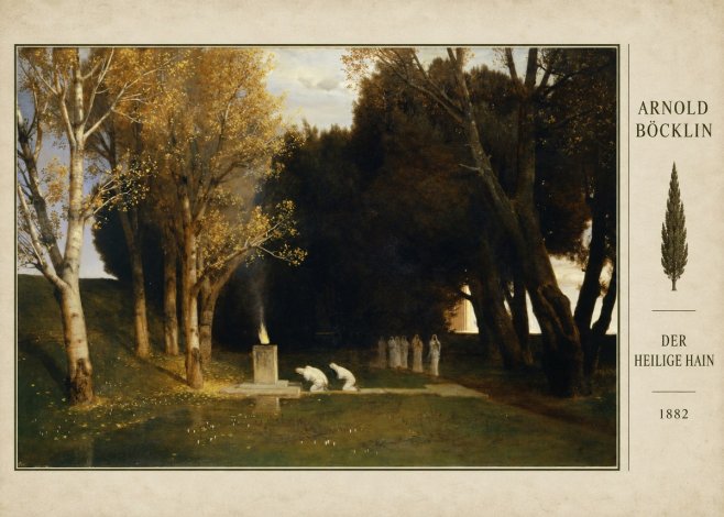 Arnold Böcklin Der Heilige Hain I No4 - Poster