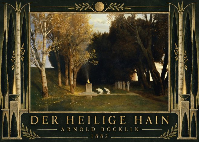 Arnold Böcklin Der Heilige Hain I No5 - Poster