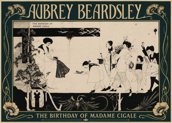 Aubrey Beardsley The Birthday of Madame Cigale No4 - Poster