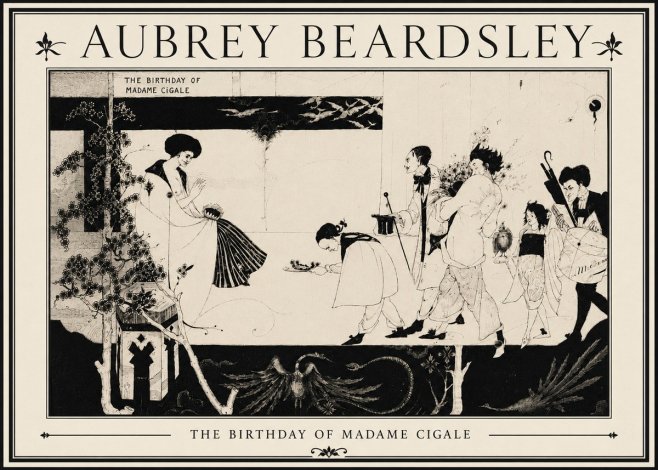 Aubrey Beardsley The Birthday of Madame Cigale No5 - Poster