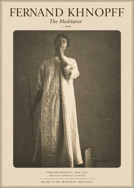 Fernand Khnopff The Dreamer No5 - Poster