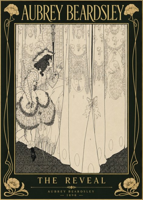 Aubrey Beardsley The Reveal No6 - Poster