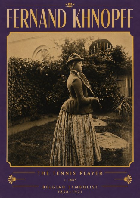 Fernand Khnopff The Tennis Player No3 - Poster